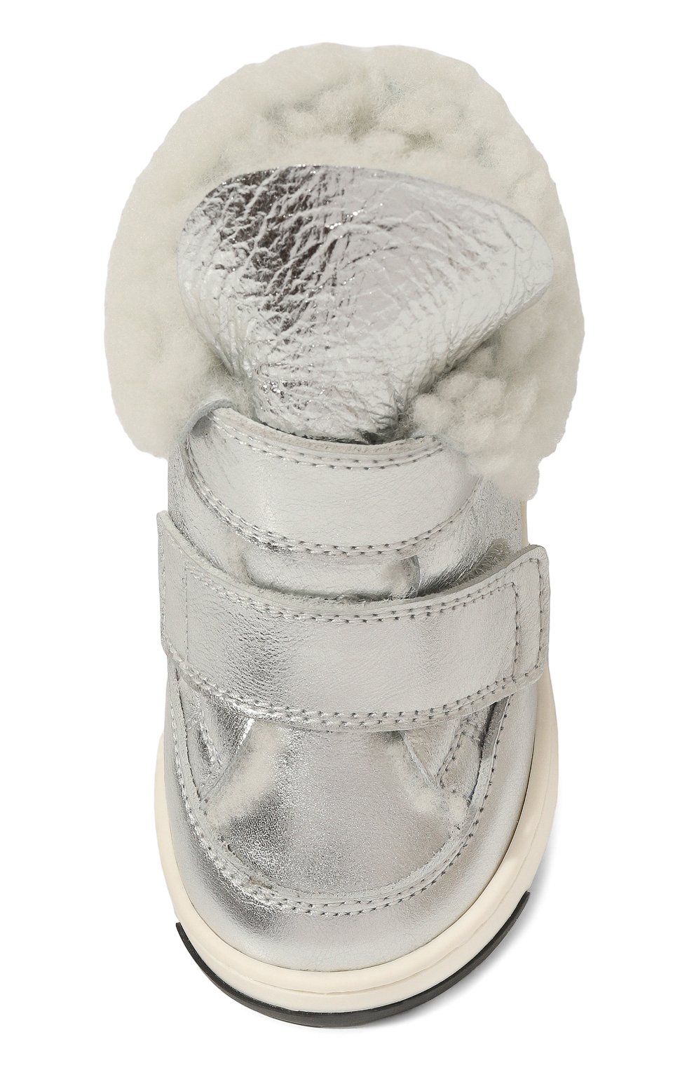 Кожаные ботинки MONTELPARE TRADITION серебряного цвета по цене 20850 руб., арт. MT7558/18-27, фото 4 Кожаные ботинки MONTELPARE TRADITION, арт. MT7558/18-27, фото 4