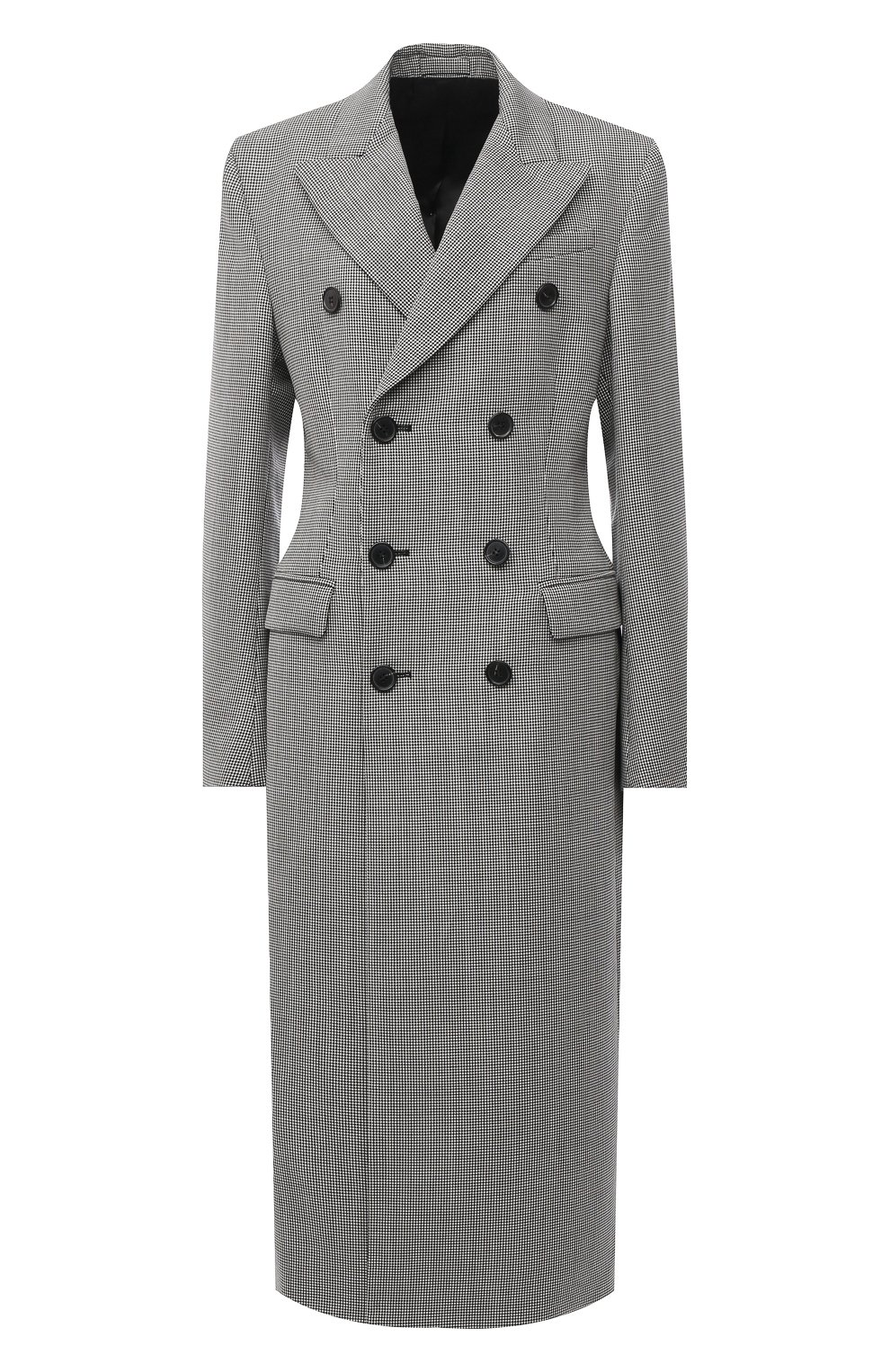 Шерстяное пальто WARDROBE.NYC черно-белого цвета по цене 185500 руб., арт. W4010HTR05, фото 1 Шерстяное пальто WARDROBE.NYC, арт. W4010HTR05, фото 1