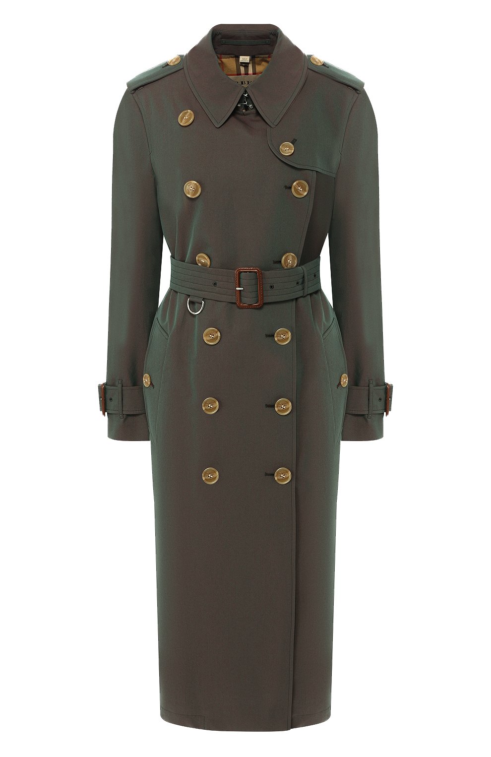 Хлопковое пальто с поясом BURBERRY, арт. 4077183, фото 1
