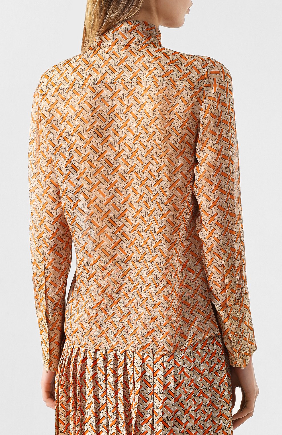 Шелковая блузка BURBERRY, арт. 8025806, фото 4