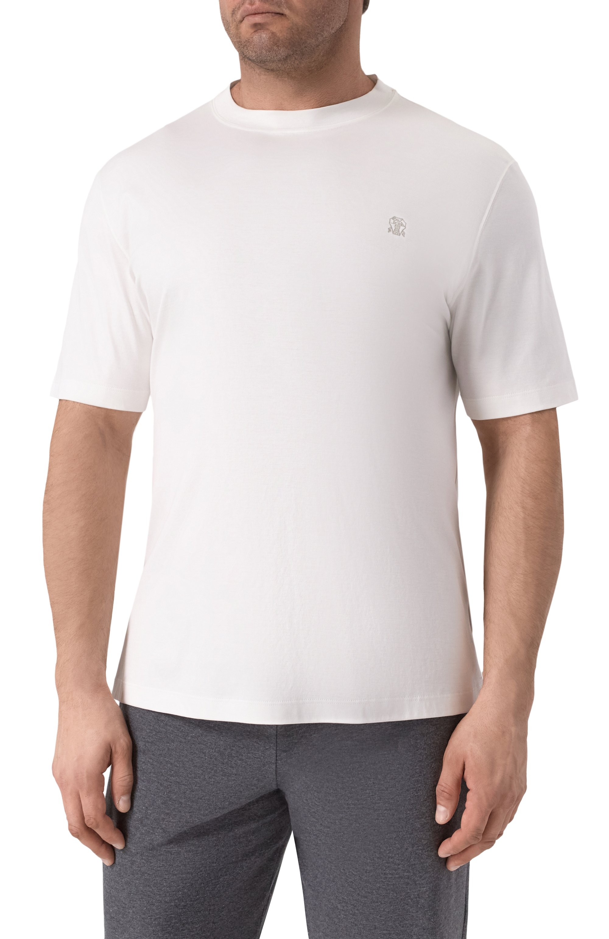 Хлопковая футболка BRUNELLO CUCINELLI, арт. M0B137444W, фото 3