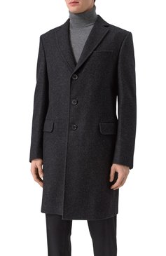 Мужской пальто из шерсти и шелка ZEGNA темно-серого цвета, арт. 4GJ3G0/897700A8 | Фото 3 (Материал сплава: Проставлено; Материал подклада: Вискоза; Драгоценные камни: Проставлено; Рукава: Длинные; Материал внешний: Шерсть; Длина (верхняя одежда): До середины бедра; 1-2-бортные: Однобортные; Стили: Кэжуэл, Классический; Мужское Кросс-КТ: пальто-верхняя одежда)