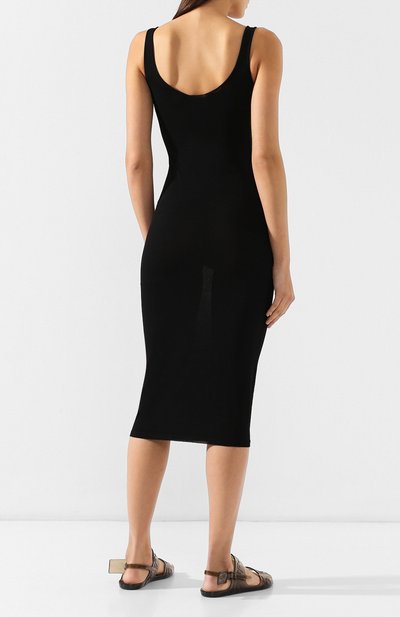 Платье из вискозы OFF-WHITE черного цвета по цене 49950 руб., арт. 0WHI009R19C980531001, фото 4 Платье из вискозы OFF-WHITE, арт. 0WHI009R19C980531001, фото 4