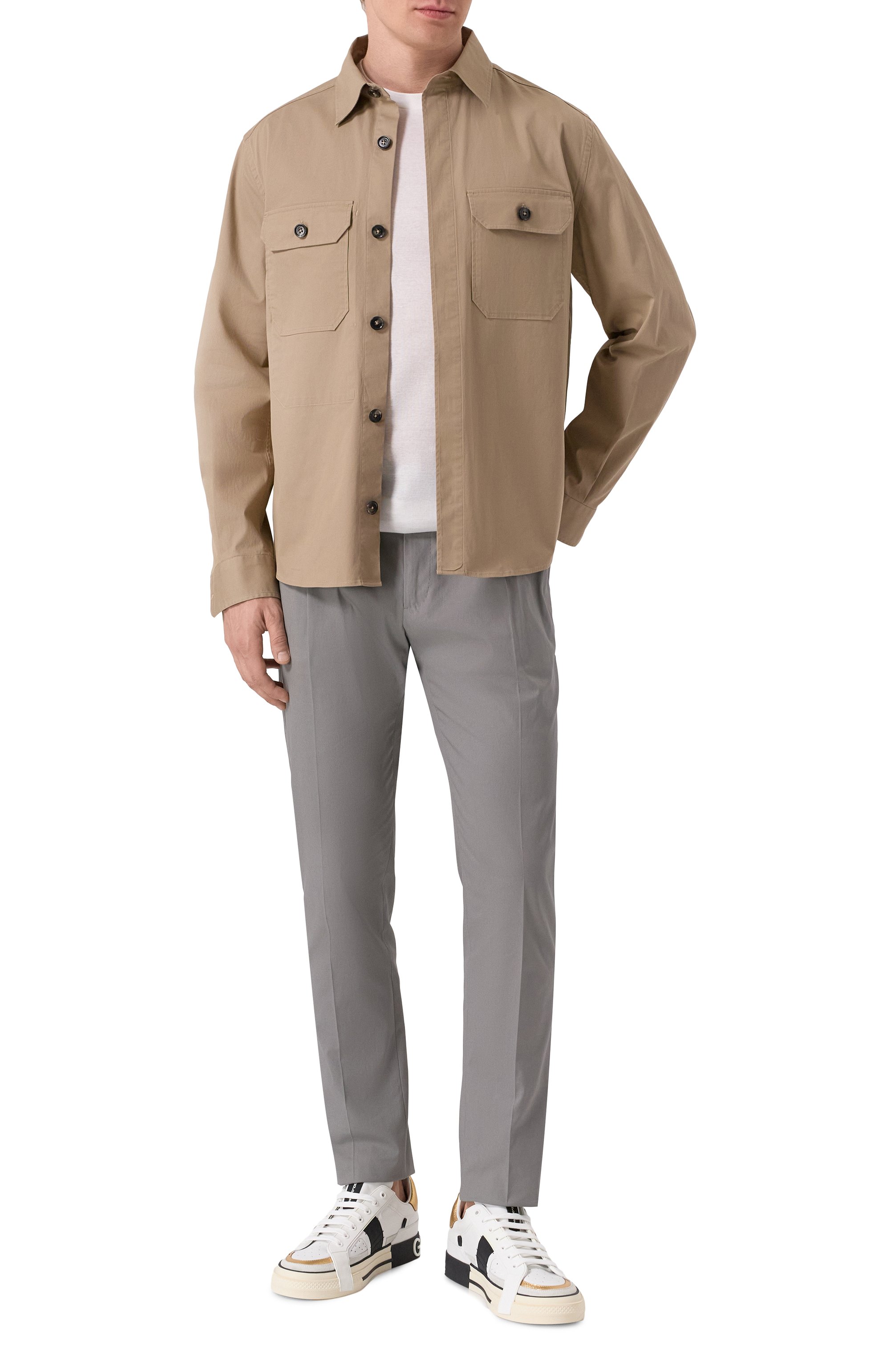 Хлопковые брюки DOLCE & GABBANA, арт. GV4EET/FUFNV, фото 2