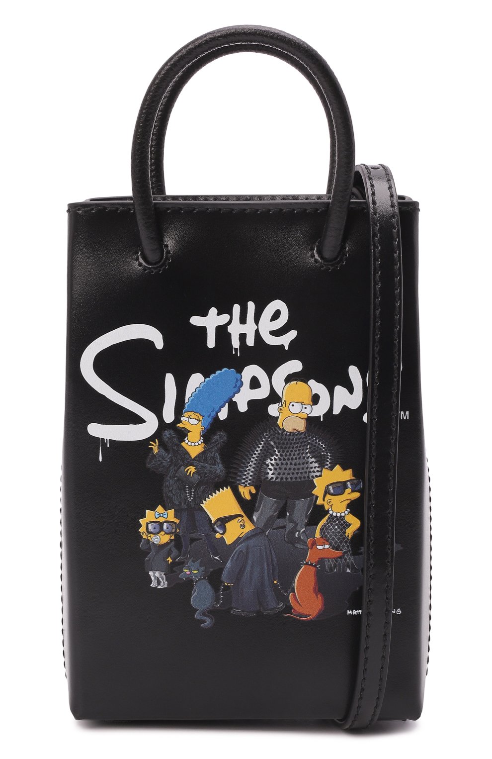 Кожаная сумка balenciaga x the simpsons BALENCIAGA, арт. 593826/23VBN, фото 6