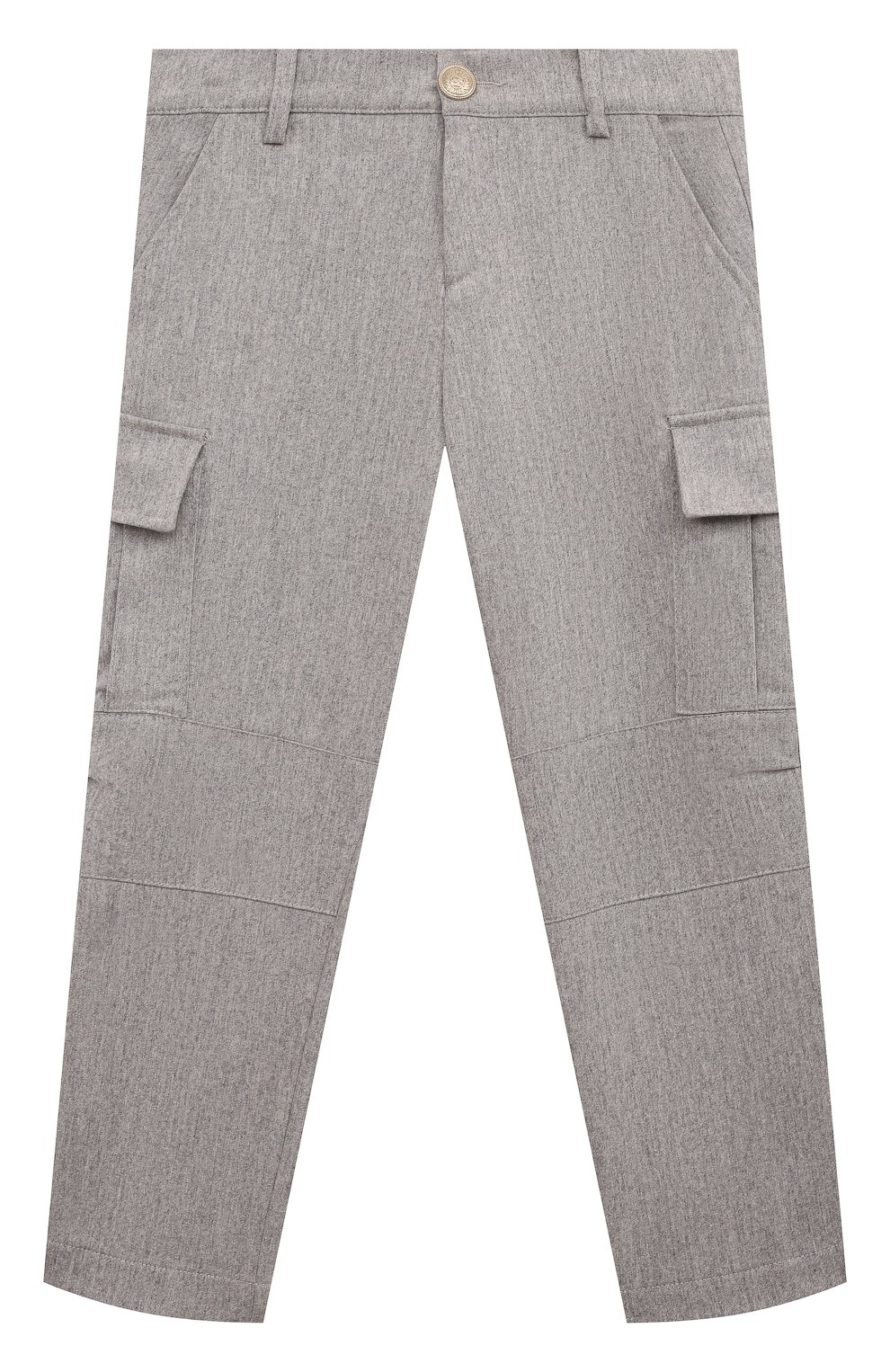 Брюки-карго из шерсти и кашемира ELEVENTY светло-серого цвета по цене 26350 руб., арт. EV6P20/I0172/12-16, фото 1 Брюки-карго из шерсти и кашемира ELEVENTY, арт. EV6P20/I0172/12-16, фото 1