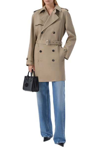 Женский хлопковый тренч SAINT LAURENT, арт. 560541/Y600U