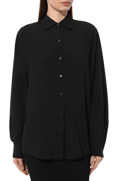 Рубашка DRIES VAN NOTEN черного цвета по цене 69950 руб., арт. 231-010728-6155, фото 3 Рубашка DRIES VAN NOTEN, арт. 231-010728-6155, фото 3