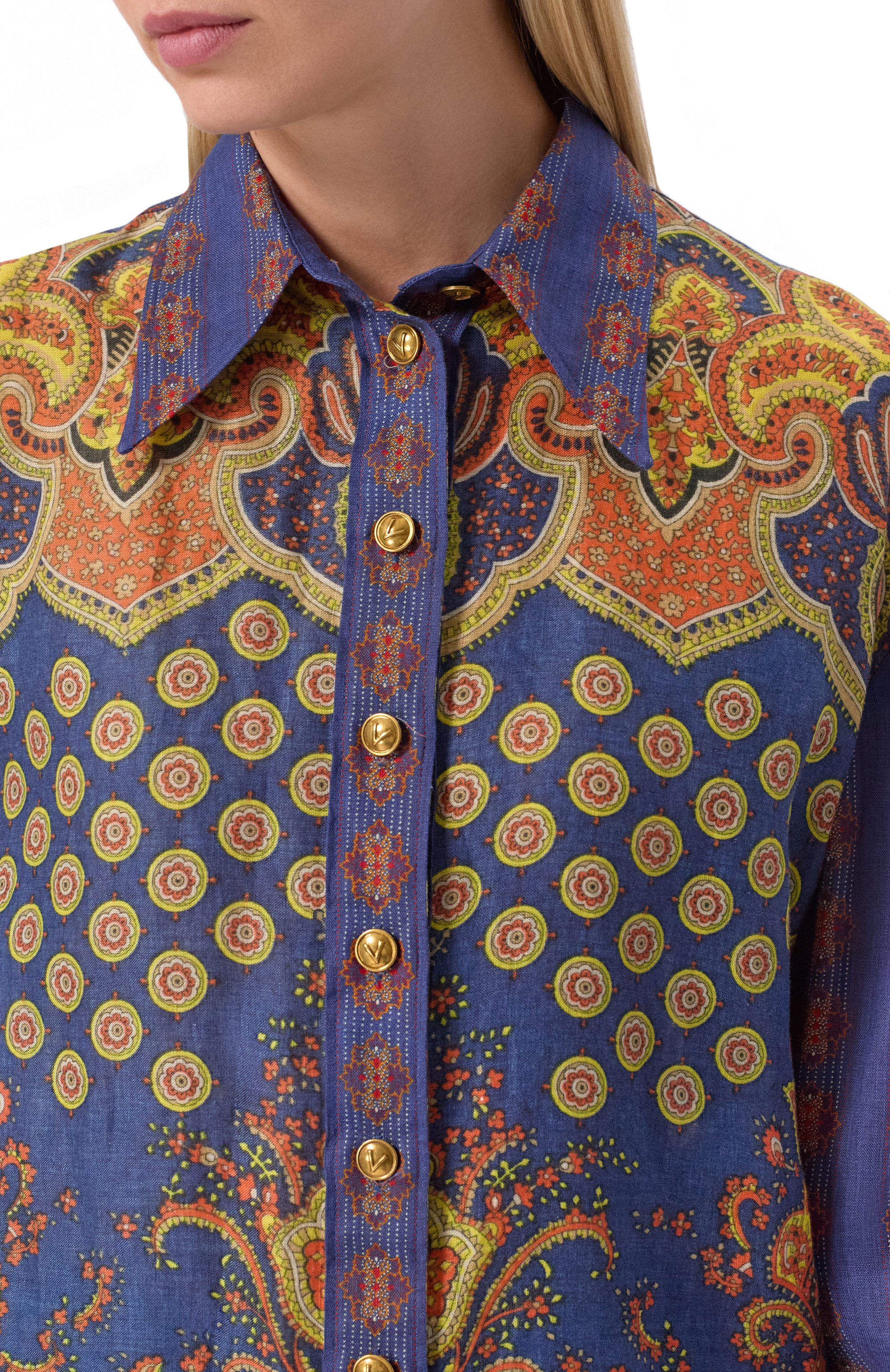 Льняная рубашка VALENTINO, арт. 6B3AB7A1950, фото 5