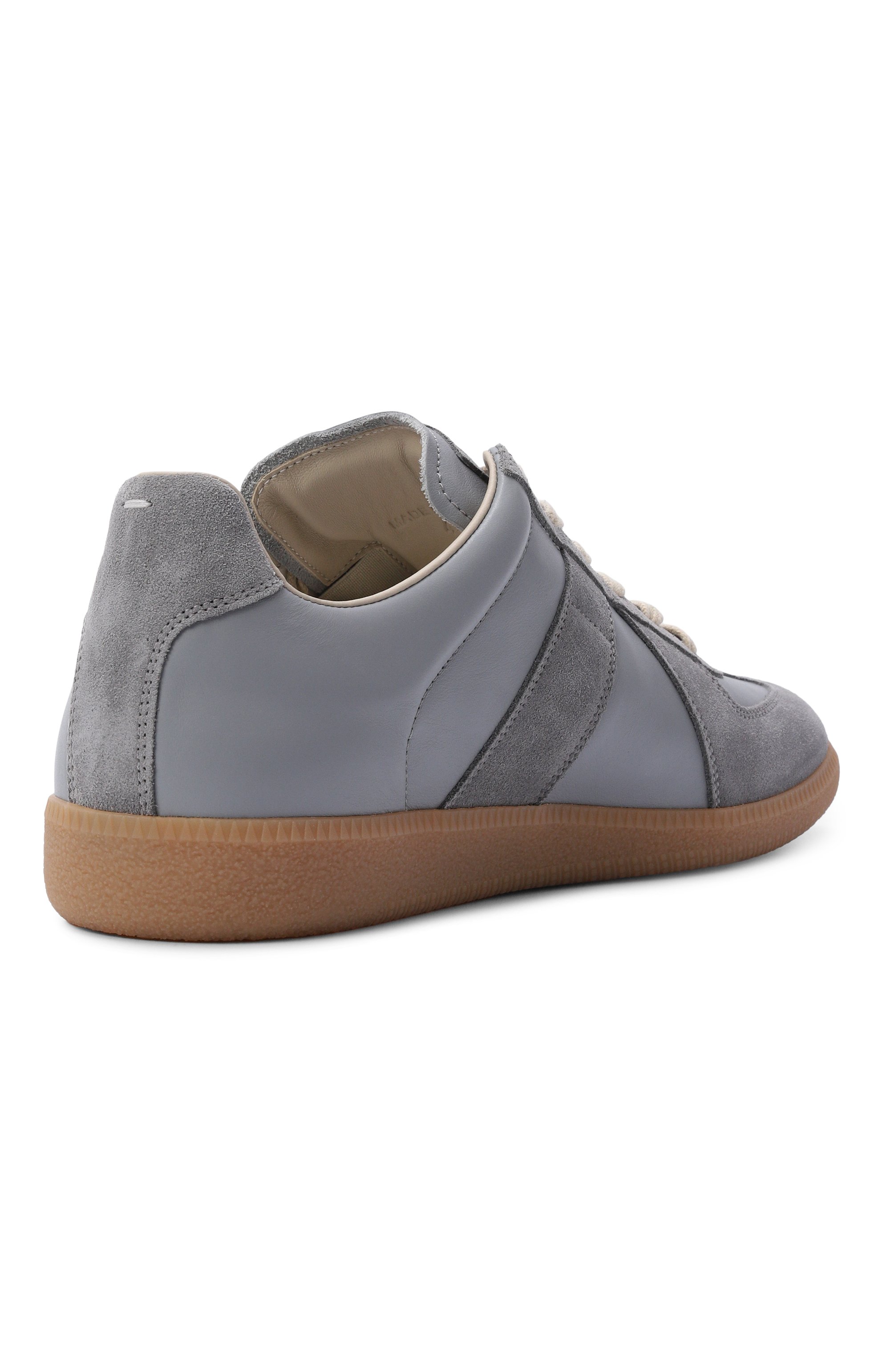Кожаные кеды replica MAISON MARGIELA серого цвета по цене 81850 руб., арт. S57WS0236/P1895, фото 4 Кожаные кеды replica MAISON MARGIELA, арт. S57WS0236/P1895, фото 4