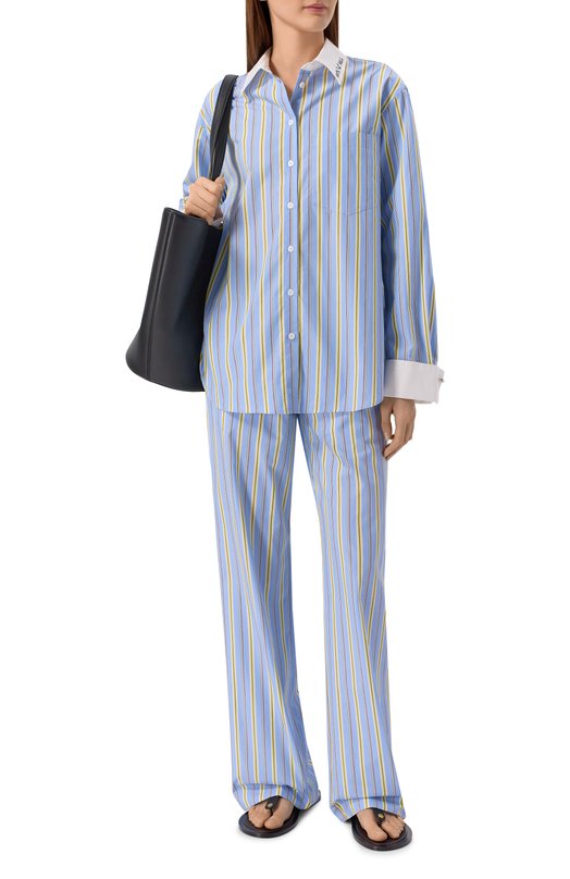 Хлопковые брюки Zadig and Voltaire WWPA01907 Голубой  WWPA01907 Фото 2