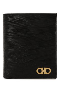 Мужской кожаное портмоне FERRAGAMO черного цвета, арт. 66A067/0685996 | Фото 1 (Материал: Натуральная кожа; Нос: Не проставлено)