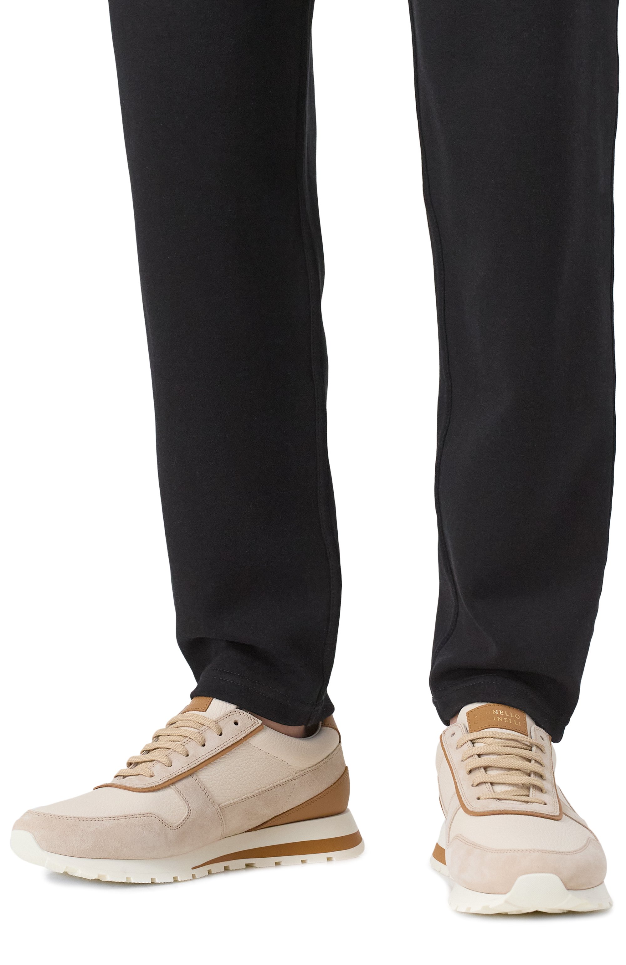 Кожаные кроссовки BRUNELLO CUCINELLI, арт. MZUESLA289, фото 3