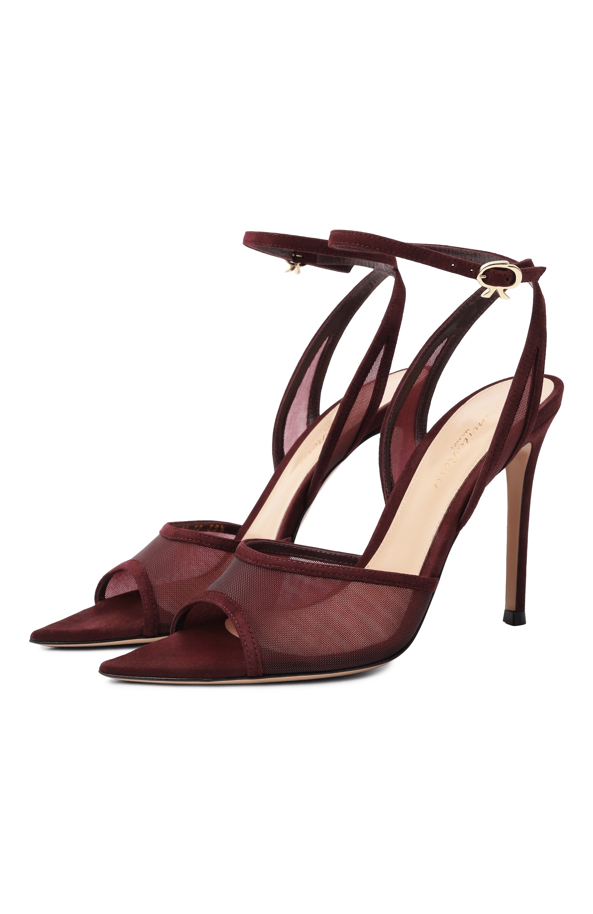 Комбинированные босоножки dorotea 105 GIANVITO ROSSI, арт. G32611.15RIC.C0ZRYRY, фото 1