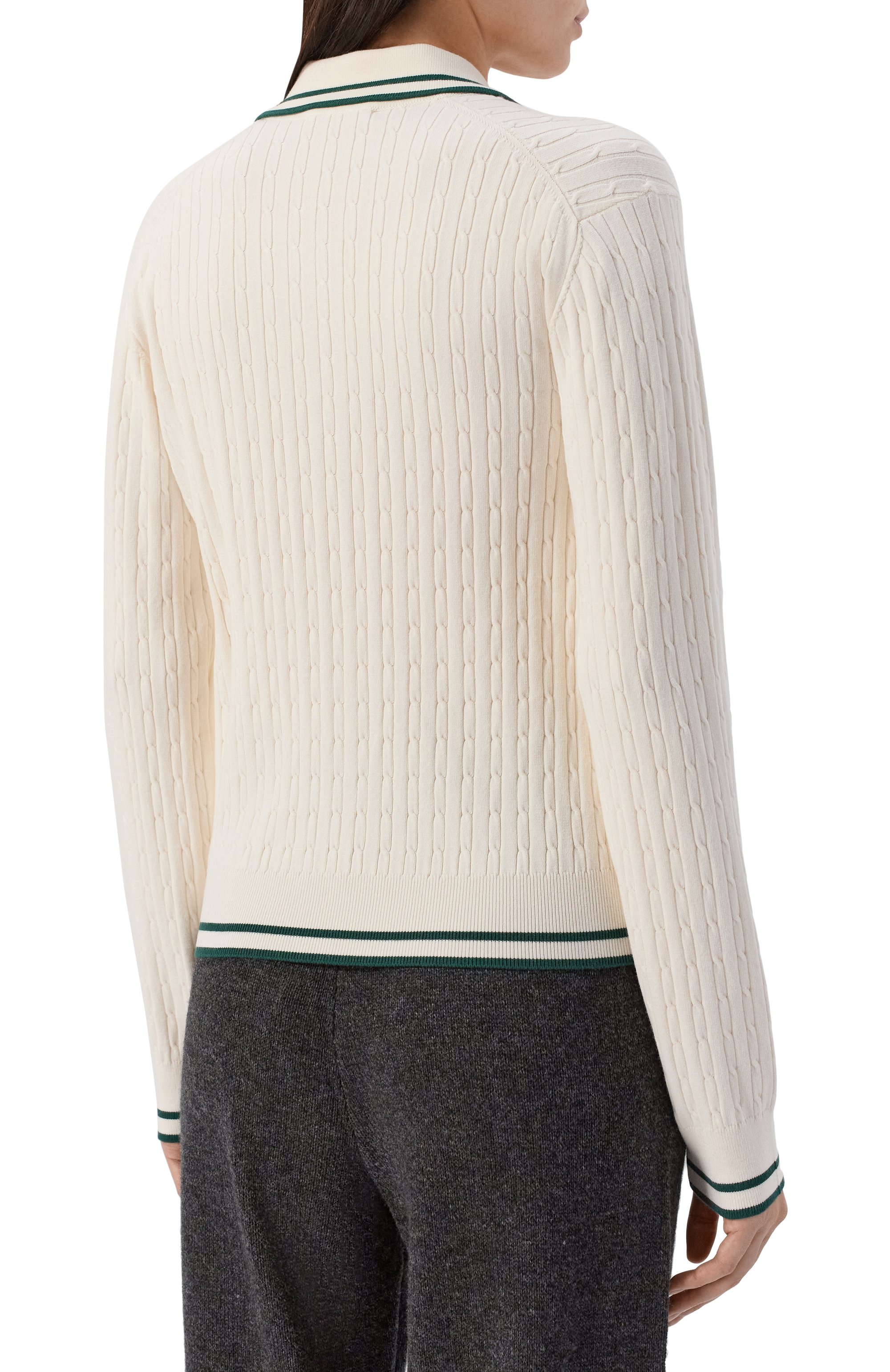 Поло из вискозы SPORTY AND RICH, арт. ST03761302WH61, фото 4