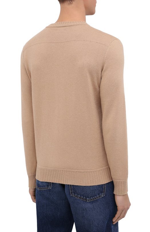 Джемпер из хлопка и кашемира Zegna UYQ20/110 Бежевый  UYQ20/110 Фото 4