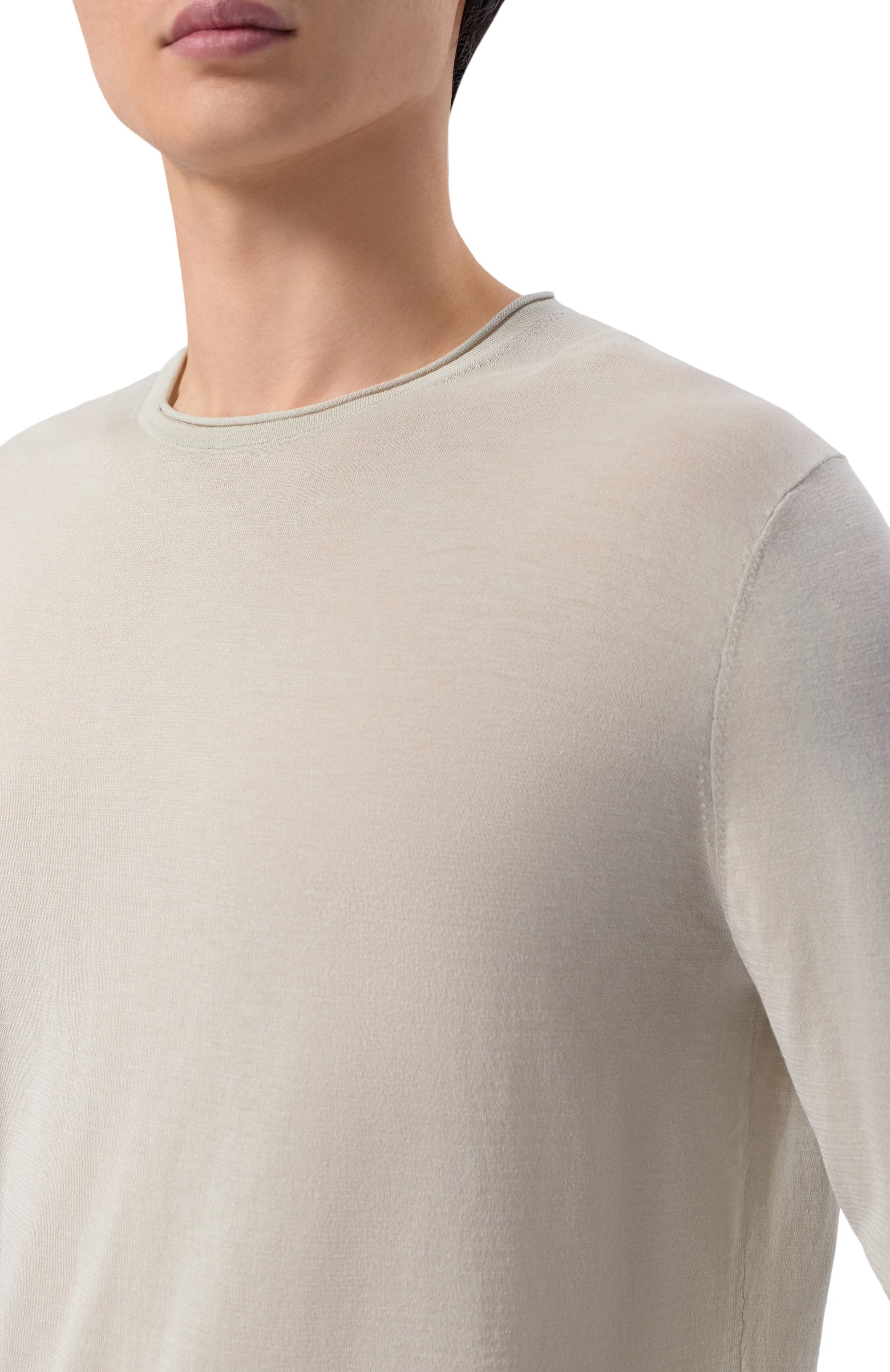 Лонгслив из шелка и хлопка 12 STOREEZ, арт. 137308, фото 5