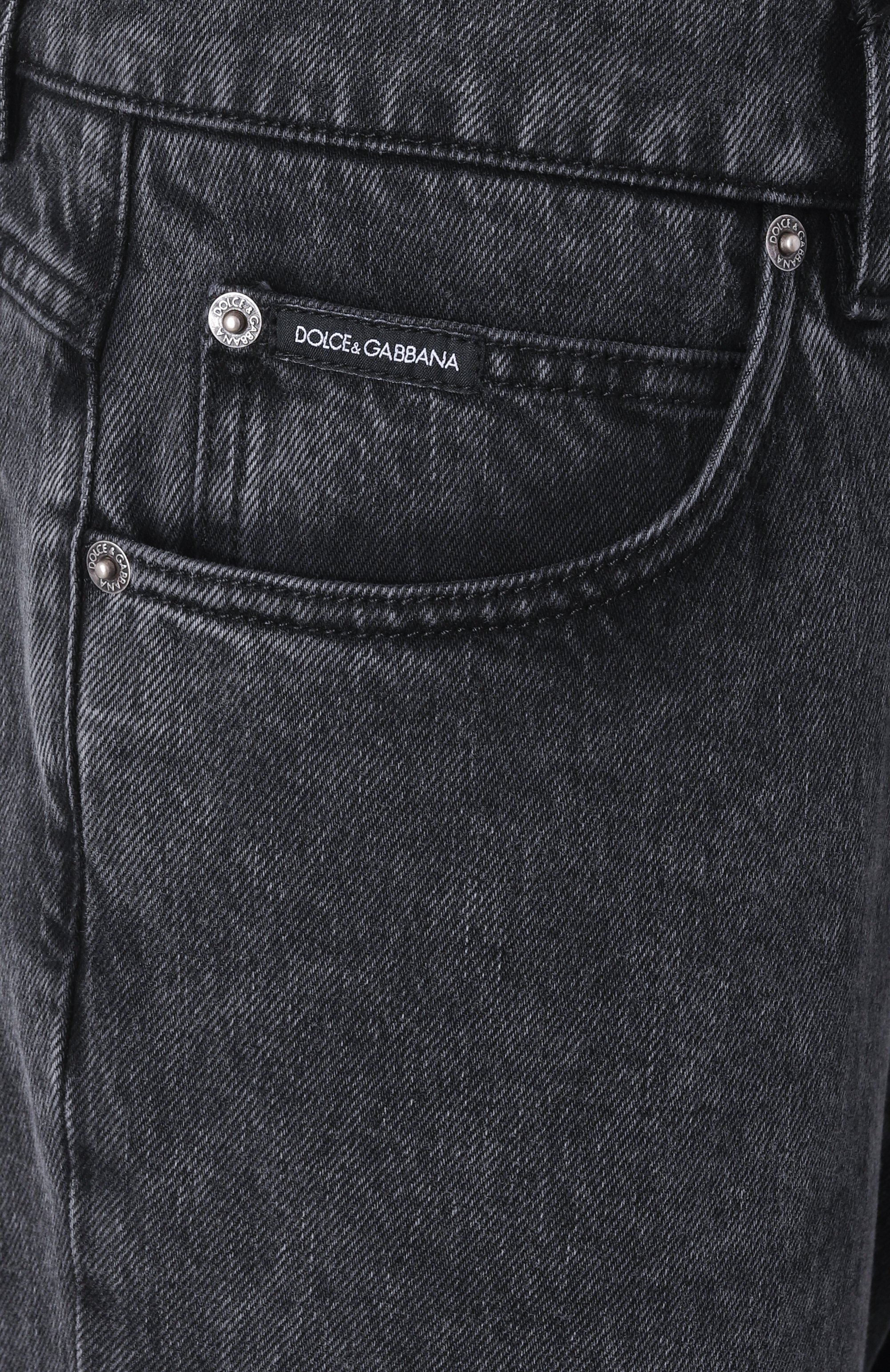 Джинсы regular DOLCE & GABBANA темно-серого цвета по цене 95050 руб., арт. GYJCCD/G8MZ8, фото 6 Джинсы regular DOLCE & GABBANA, арт. GYJCCD/G8MZ8, фото 6