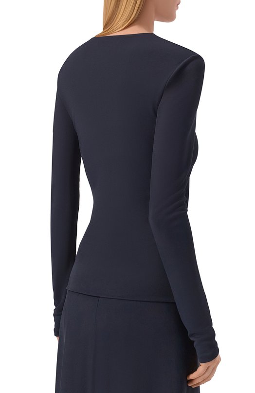 Пуловер из вискозы Jil Sander J04NC0003/J65016 Синий  J04NC0003/J65016 Фото 4