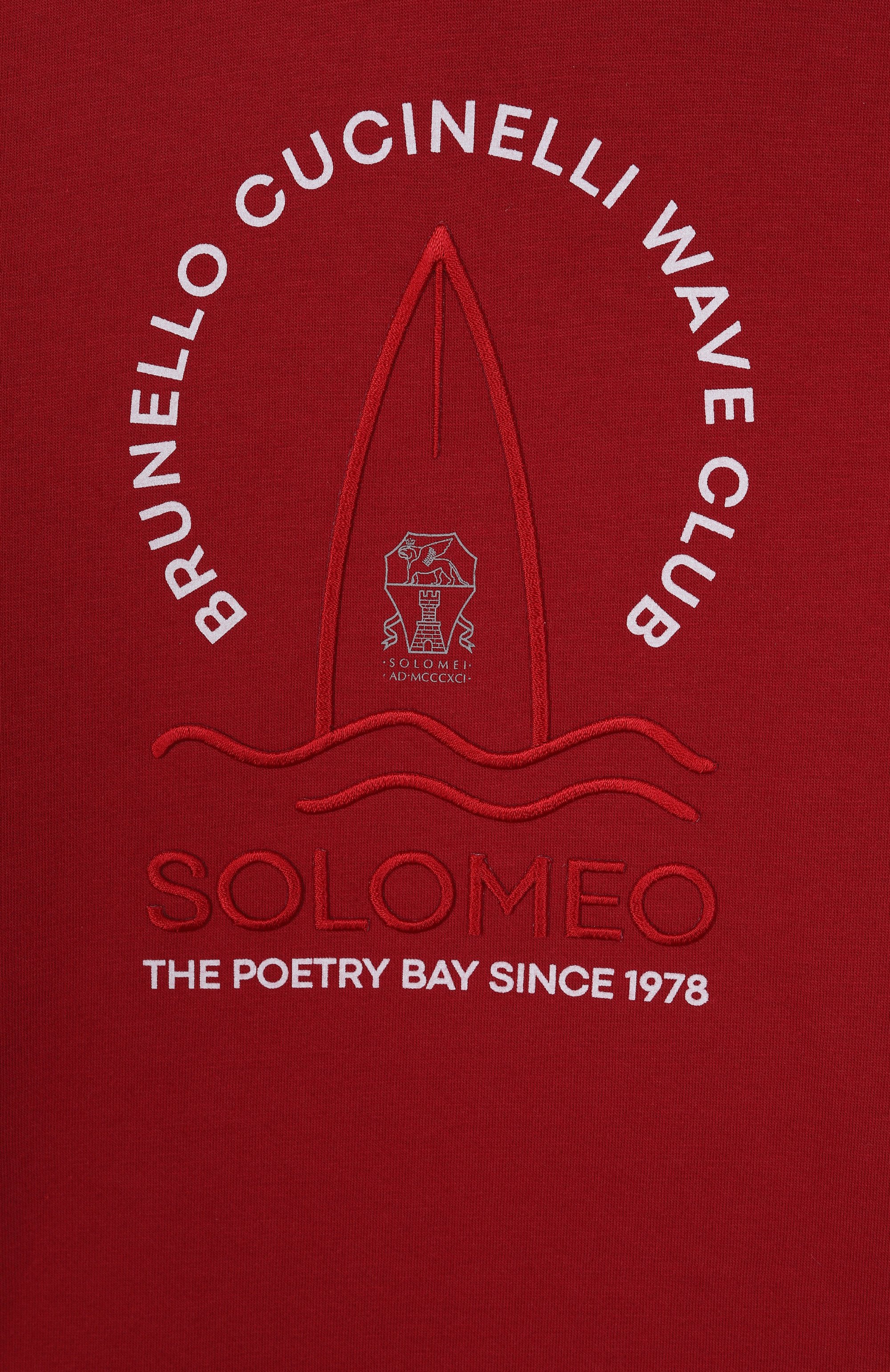 Хлопковое худи BRUNELLO CUCINELLI, арт. BW863E184A, фото 3