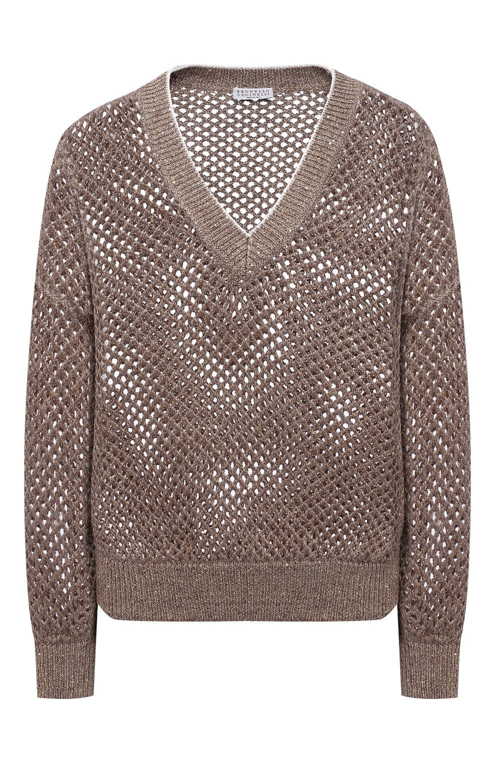 Свитер изо льна и хлопка BRUNELLO CUCINELLI, арт. MAJ585202, фото 1