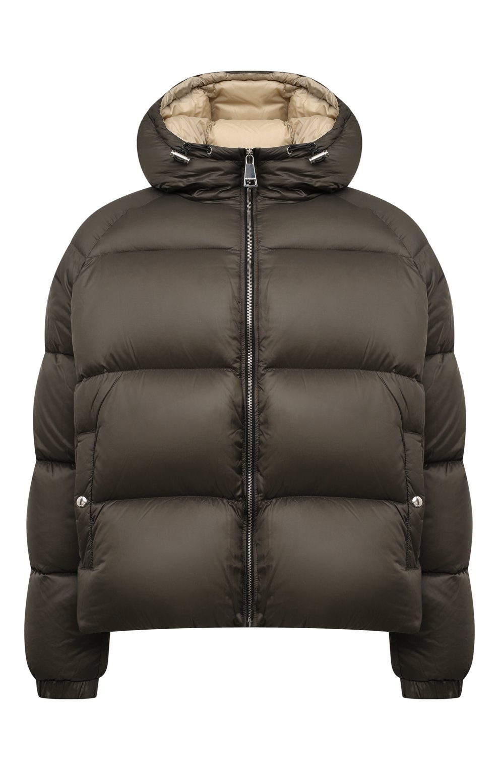 Пуховик KHRISJOY темно-зеленого цвета по цене 153500 руб., арт. KMF24R0611/NY0006, фото 1 Пуховик KHRISJOY, арт. KMF24R0611/NY0006, фото 1