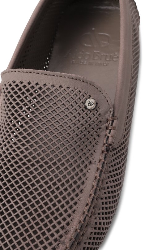 Мокасины из нубука Aldo Brue AB0010Q-VNVN Бежевый  AB0010Q-VNVN Фото 7