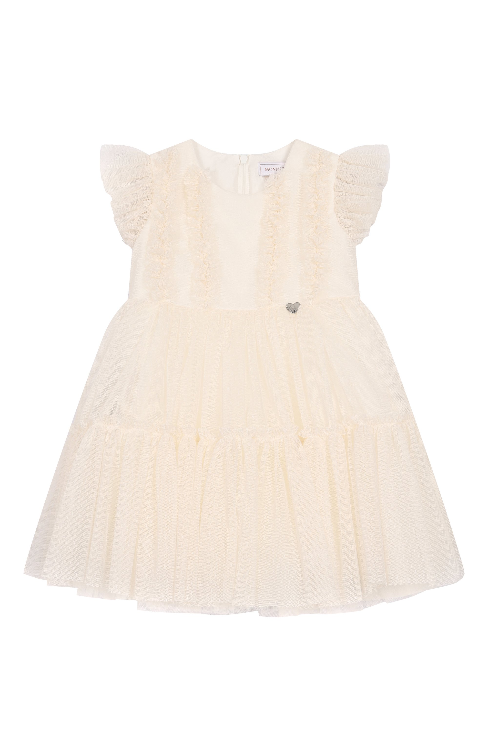 Платье MONNALISA кремового цвета по цене 28400 руб., арт. 31F909, фото 1 Платье MONNALISA, арт. 31F909, фото 1