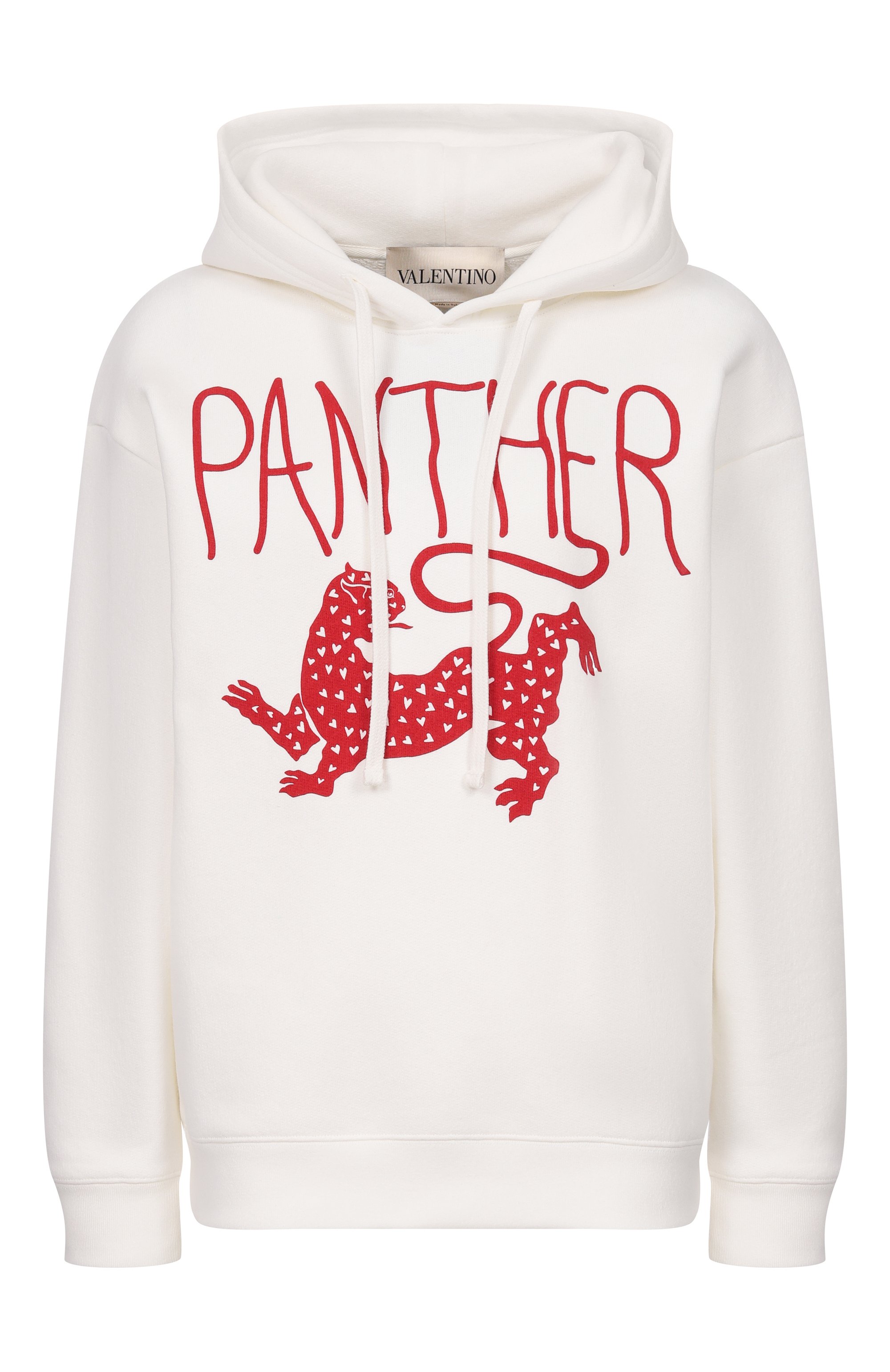 Хлопковое худи VALENTINO кремового цвета по цене 140000 руб., арт. 8B3MF25H/A53, фото 1 Хлопковое худи VALENTINO, арт. 8B3MF25H/A53, фото 1