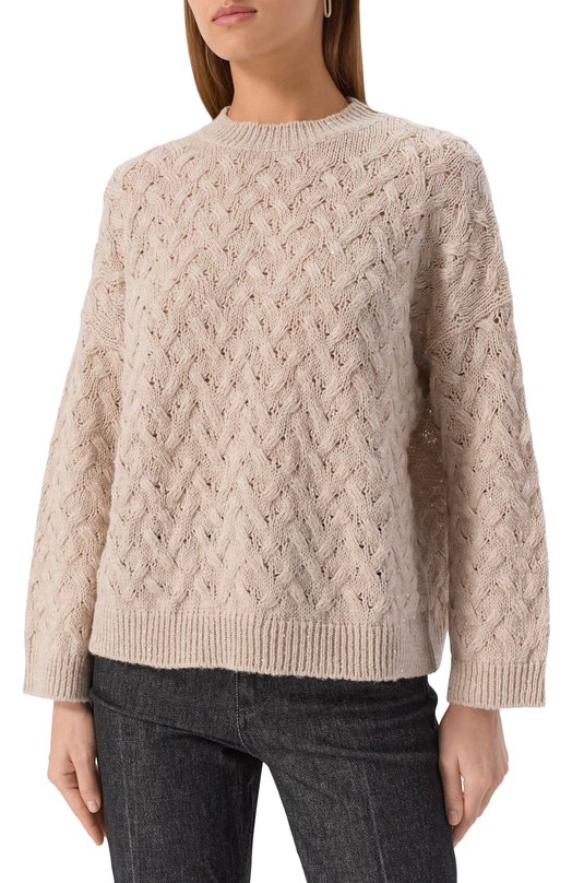 Свитер из шерсти и кашемира Antonelli Firenze 41673P/40795 Бежевый  41673P/40795 Фото 3