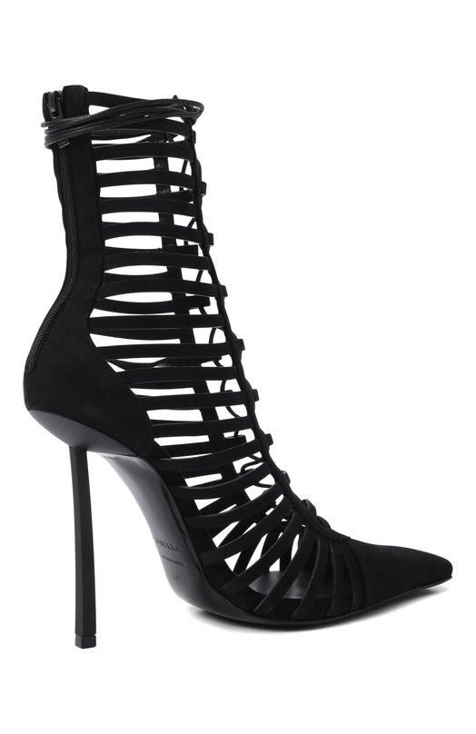 Замшевые ботильоны Cage 120 Le Silla 4320E100BXPPVEP Чёрный  4320E100BXPPVEP Фото 5