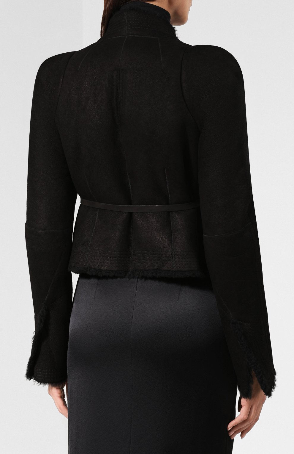 Дубленка RICK OWENS черного цвета по цене 256000 руб., арт. RP19F5764/LSHW, фото 4 Дубленка RICK OWENS, арт. RP19F5764/LSHW, фото 4