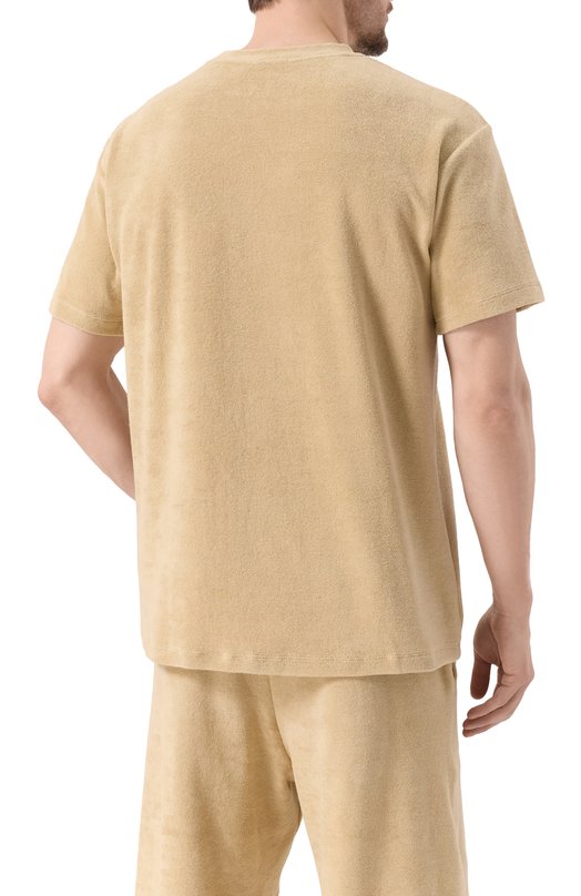 Хлопковая футболка HINNOMINATE HMABM01341 Бежевый  HMABM01341 Фото 4