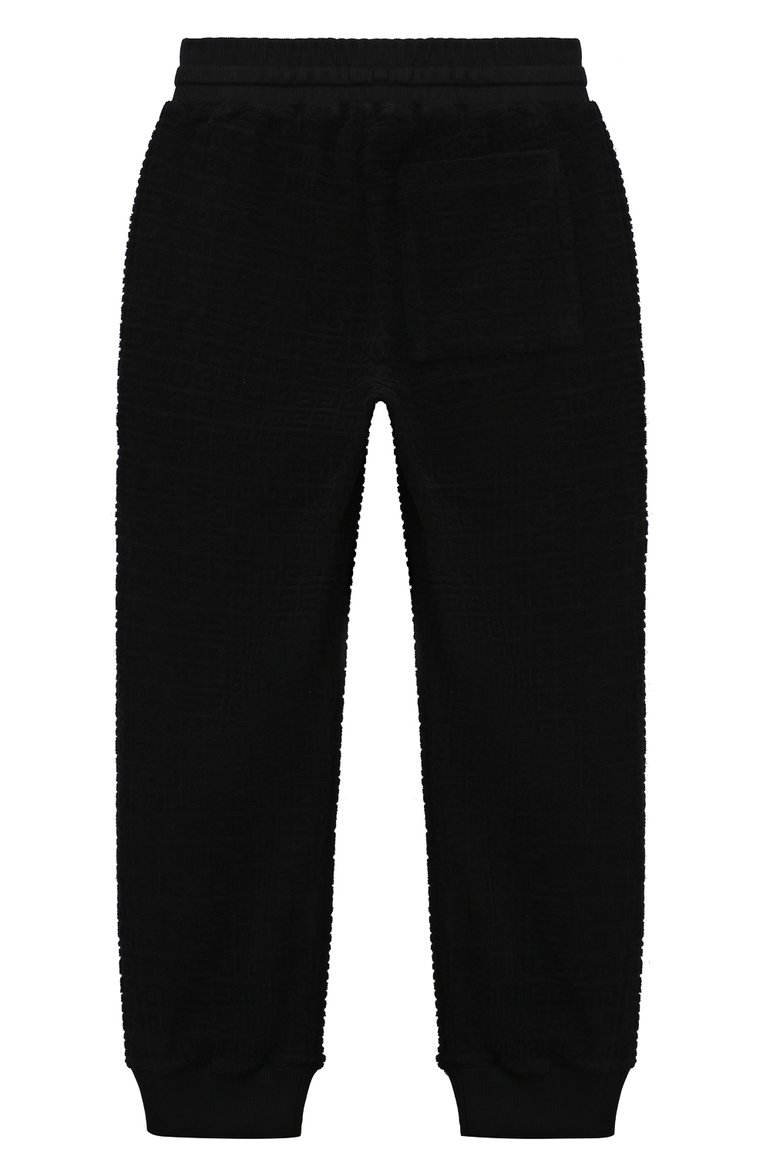 Детского комплект из толстовки и брюк GIVENCHY черного цвета, арт. H28015/6A-12A | Фото 6 (Рукава: Длинные; Материал внешний: Хлопок; Мальчики Кросс-КТ: Костюмы-спорт; Автоматизация состава: Проставлено; Автоматизация ТО: Проставлено)