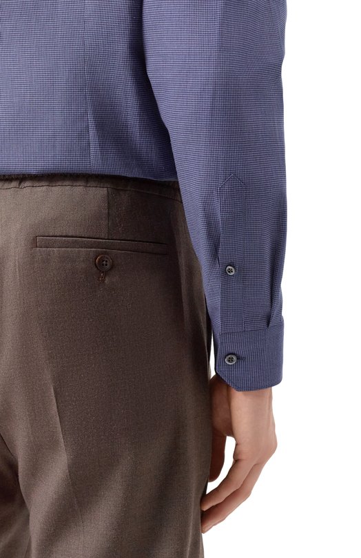 Хлопковая сорочка Corneliani 94P002-9411520 Синий  94P002-9411520 Фото 5