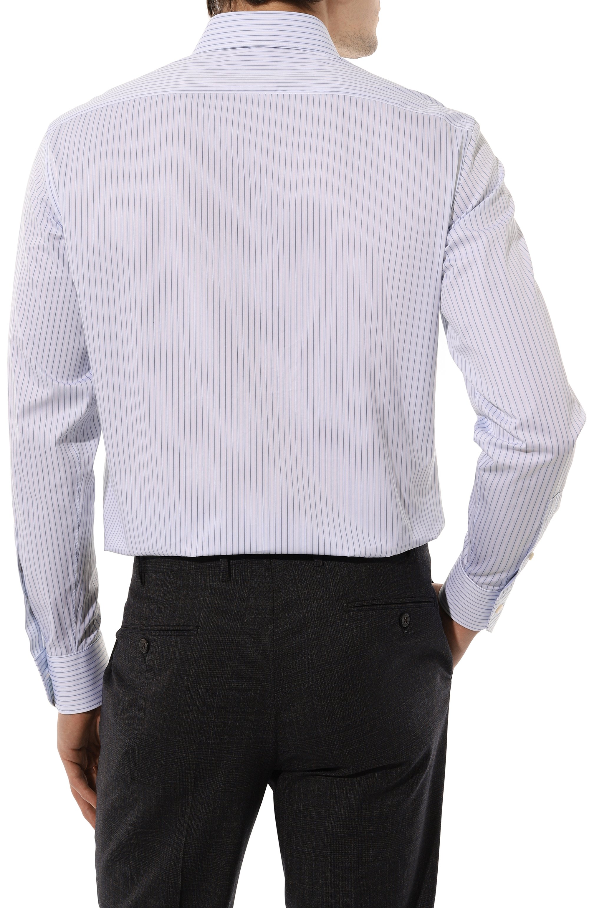 Хлопковая сорочка ZEGNA, арт. 701527A7/9MS0BA, фото 4