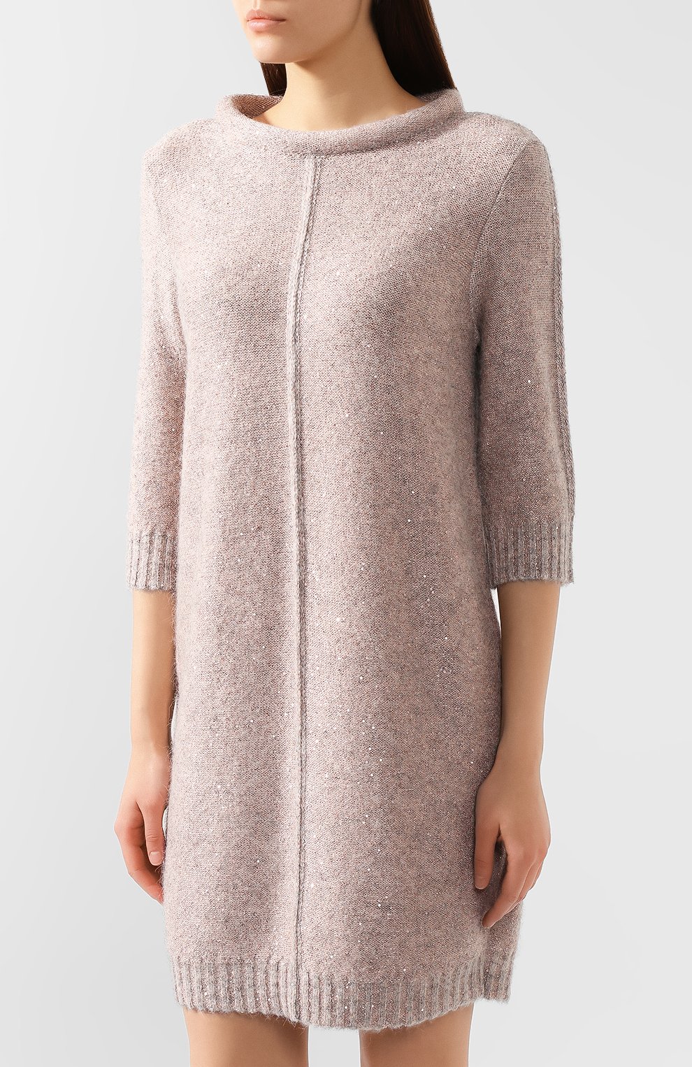 Платье с пайетками D.EXTERIOR розового цвета по цене 35150 руб., арт. 49554, фото 3 Платье с пайетками D.EXTERIOR, арт. 49554, фото 3