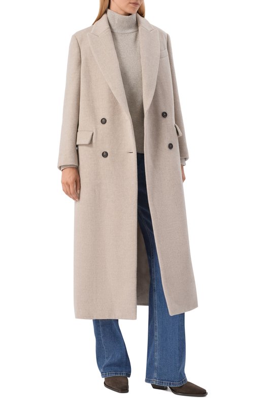 Замшевые ботильоны Brunello Cucinelli MZSFC3080P Коричневый  MZSFC3080P Фото 3