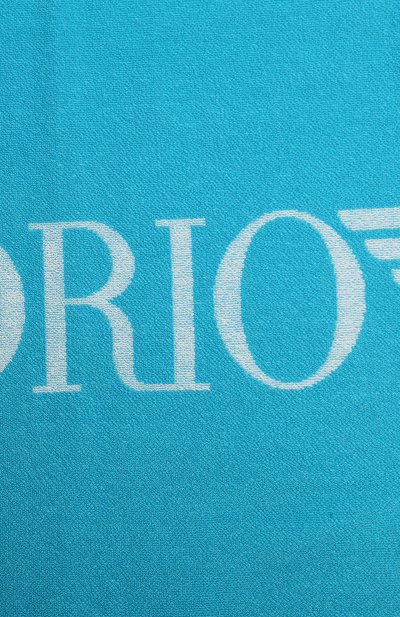 Хлопковое полотенце EMPORIO ARMANI голубого цвета по цене 7915 руб., арт. 231772/3R451, фото 3 Хлопковое полотенце EMPORIO ARMANI, арт. 231772/3R451, фото 3