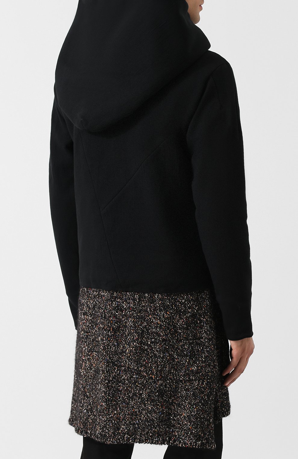 Хлопковое пальто на косой молнии с капюшоном (Y) EDITION, арт. Y-UFE F01 0159, фото 4