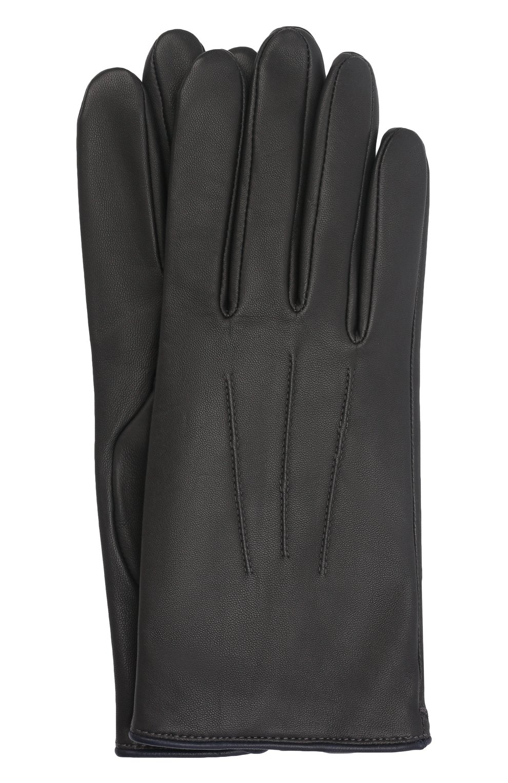Кожаные перчатки rick AGNELLE темно-серого цвета по цене 17200 руб., арт. RICK/C100, фото 1 Кожаные перчатки rick AGNELLE, арт. RICK/C100, фото 1