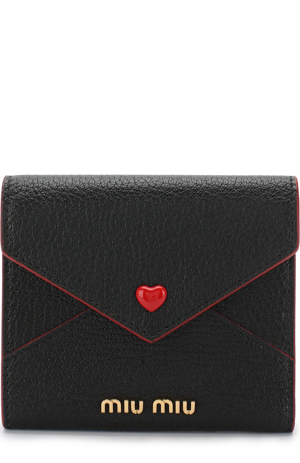 Кожаный кошелек с логотипом бренда MIU MIU, арт. 5MH014-2BC3-F0002, фото 1