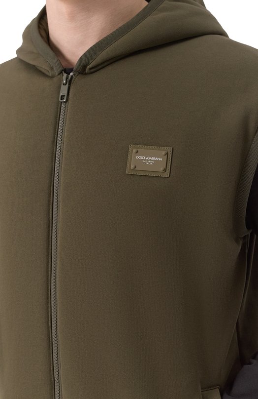 Утепленный жилет Dolce & Gabbana G9A0GT/FU7DU Хаки  G9A0GT/FU7DU Фото 5