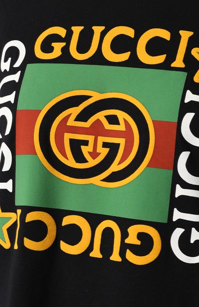 Хлопковая футболка GUCCI, арт. 539081/XJBYA, фото 5