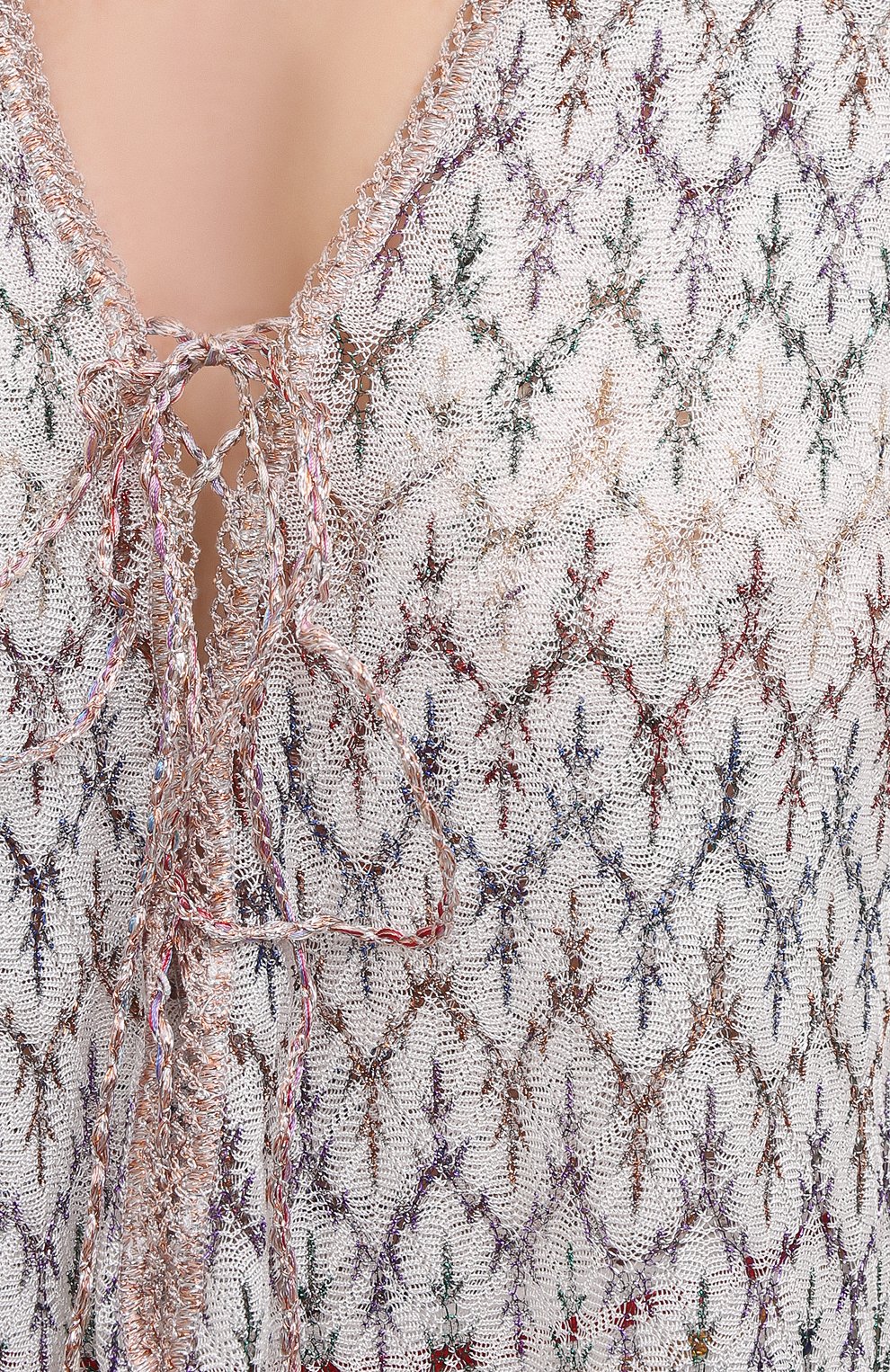 Туника из вискозы MISSONI белого цвета по цене 66300 руб., арт. MMQ00016/BR00C6, фото 5 Туника из вискозы MISSONI, арт. MMQ00016/BR00C6, фото 5