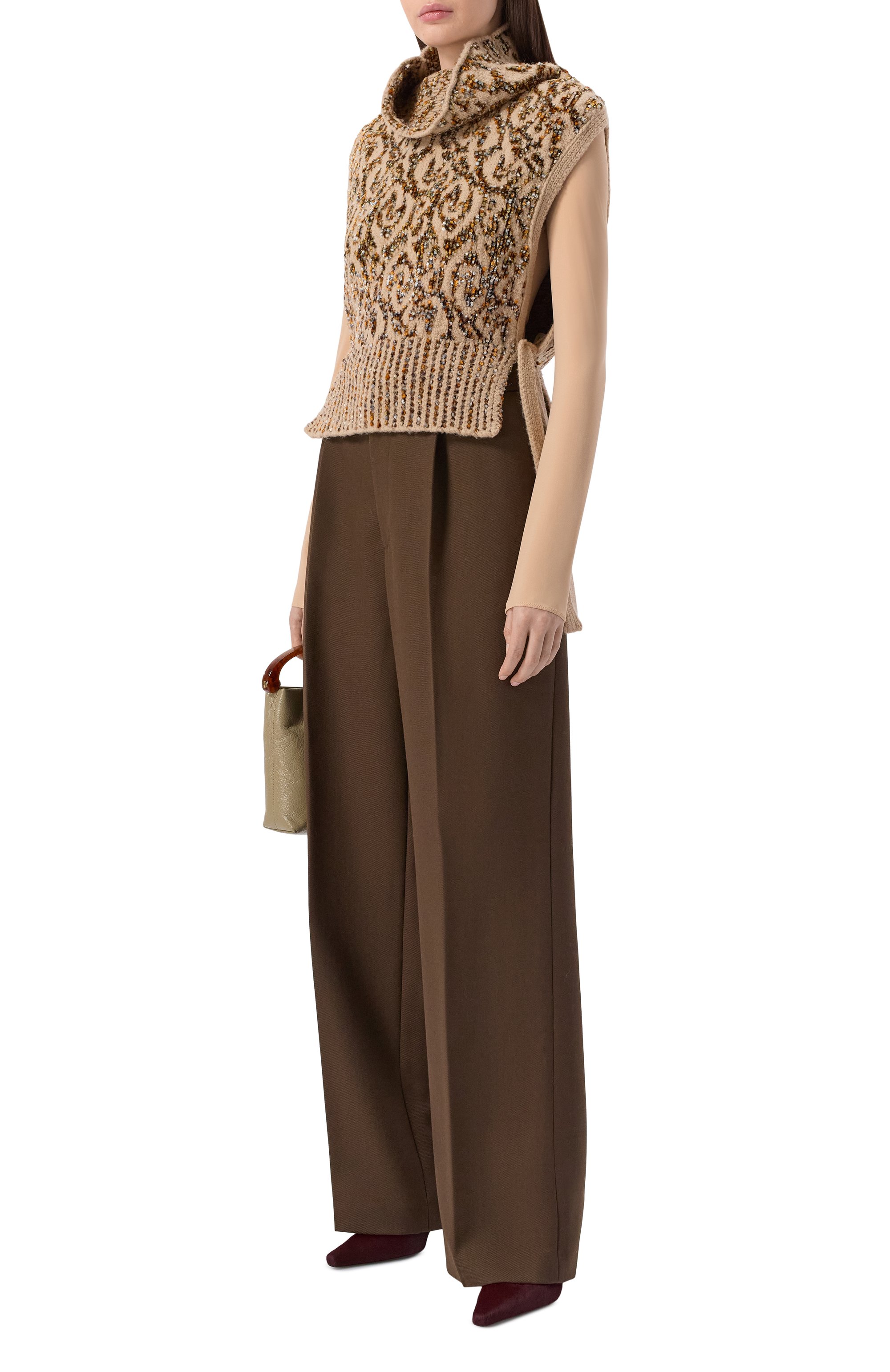 Жилет из шерсти и вискозы DRIES VAN NOTEN, арт. 011247-2734-103, фото 2