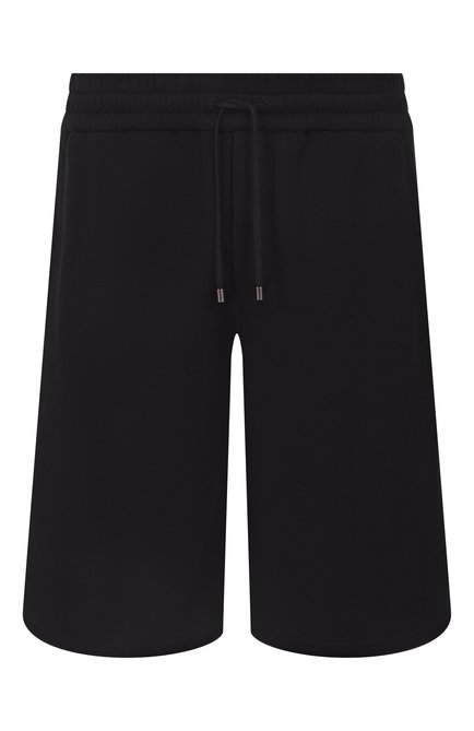 Мужские хлопковые шорты SAINT LAURENT черного цвета, арт. 820126/Y36SW | Фото 1 (Длина Шорты М: Ниже колена; Автоматизация состава: Проставлено; Автоматизация ТО: Проставлено; Материал внешний: Хлопок)