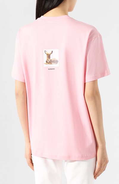 Хлопковая футболка BURBERRY, арт. 8024652, фото 4