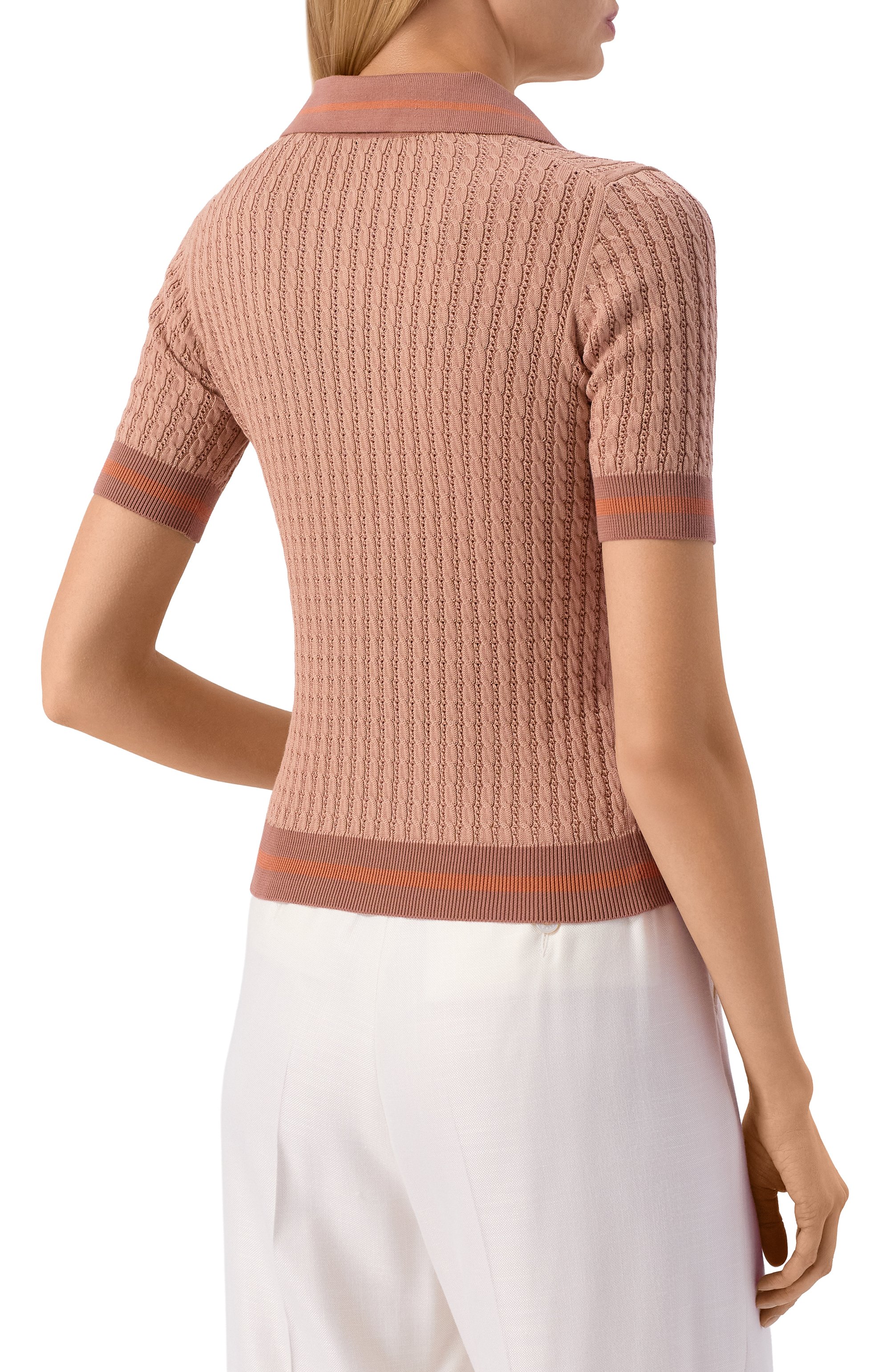 Хлопковое поло KITON, арт. D61781, фото 4