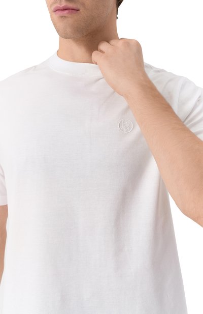 Хлопковая футболка BURBERRY белого цвета по цене 45900 руб., арт. 8041699, фото 5 Хлопковая футболка BURBERRY, арт. 8041699, фото 5